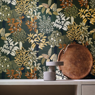 Papel pintado JARDINES DE PERADENIYA VERDE 2