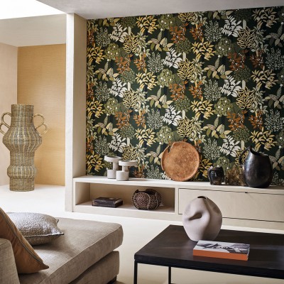 Papel pintado JARDINES DE PERADENIYA VERDE