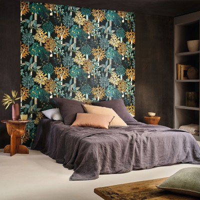 Papel de parede JARDINS DE PERADENIYA TURQUESA 2