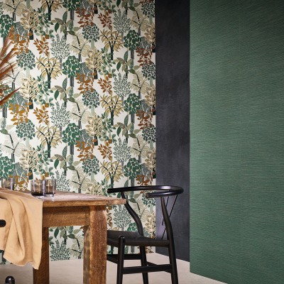 Papel pintado JARDINES DE PERADENIYA VERDE