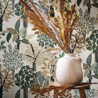 Papel pintado JARDINES DE PERADENIYA VERDE