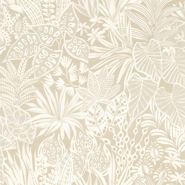 Papel pintado NATURALEZA ARTESANAL BEIGE Y GRIS