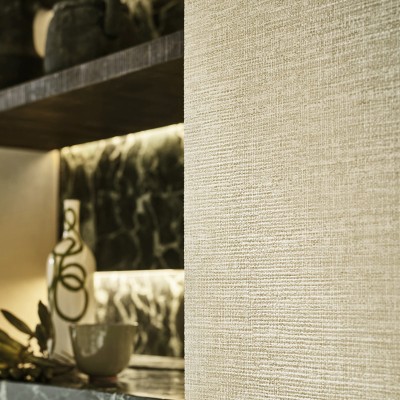 Papel de parede TEXTURA FIBRA NATURAL BEGE 2