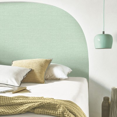 Papel de parede TEXTURA FIBRA NATURAL VERDE ÁGUA