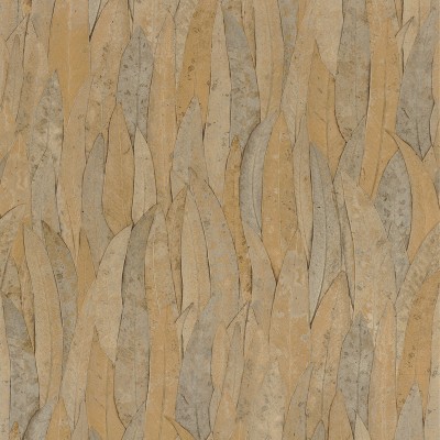 Paper pintat FULLES D'EUCALIPTE MARRÓ NATURAL
