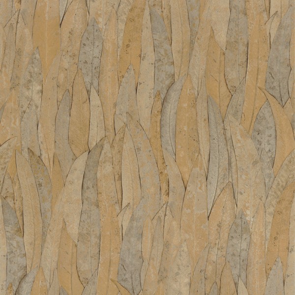 Papel de parede FOLHAS DE EUCALIPTO MARROM NATURAL