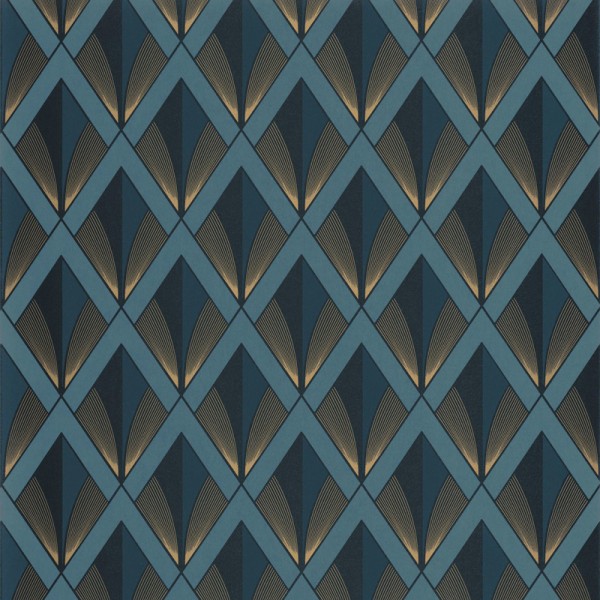 Papel de parede CHRYSLER ART DECO AZUL DOURADO TWNT_8867_64_14