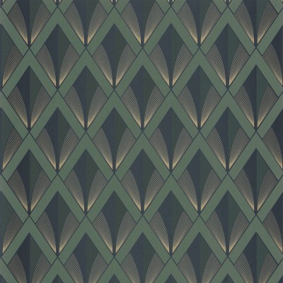 Paper pintat CHRYSLER ART DECO VERD DAURAT TWNT_8867_74_74