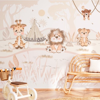 Mural Infantil Jungla Ternura VCJT-088