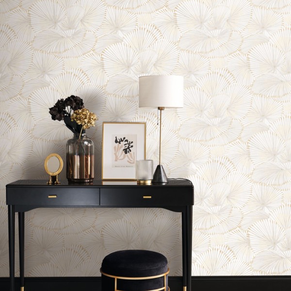 Papel pintado ABANICOS METALIZADO ORO TWNT_8864_13_13 Papel pintado ABANICOS METALIZADO ORO TWNT_8864_13_13