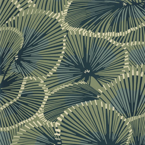 Papel de parede LEQUES VERDES E AZUL METÁLICO TWNT_8864_74_24