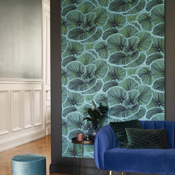 Papel pintado ABANICOS AZUL Y VERDE METALIZADO TWNT_8864_75_75 Papel pintado ABANICOS AZUL Y VERDE METALIZADO TWNT_8864_75_75