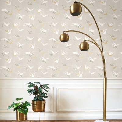 Papel de parede ANDORINHAS BEGE PEDRA TWNT_8863_13_23