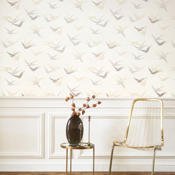 Papel pintado GOLONDRINAS BEIGE Y PLATEADO TWNT_8863_02_12 Papel pintado GOLONDRINAS BEIGE Y PLATEADO TWNT_8863_02_12