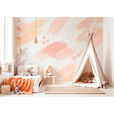 Mural Infantil Abstrato Aquarela VCAA-089 2