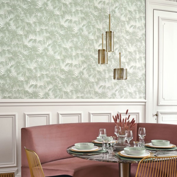 Papel de parede FOLHAS DE PALMEIRA VERDE CLARO TWNT_8865_71_01 Papel de parede FOLHAS DE PALMEIRA VERDE CLARO TWNT_8865_71_01