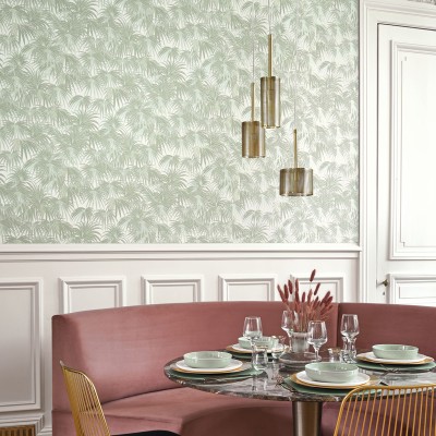 Papel de parede FOLHAS DE PALMEIRA VERDE CLARO TWNT_8865_71_01 Papel de parede FOLHAS DE PALMEIRA VERDE CLARO TWNT_8865_71_01