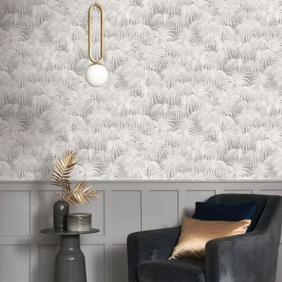 Papel de parede FOLHAS DE PALMEIRA PRATA TWNT_8865_15_65