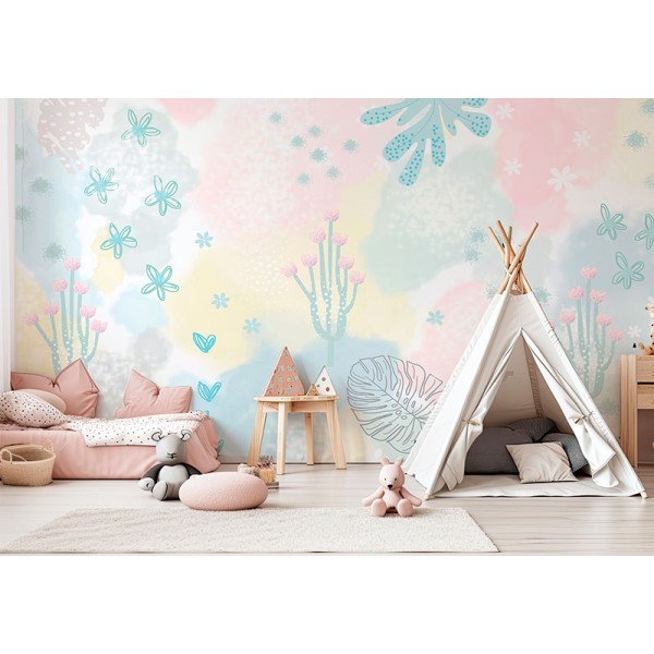 Mural Infantil Abstracte Traços VCAT-090 Mural Infantil Abstracte Traços VCAT-090