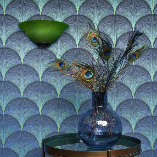 Papel de parede ESCAMAS AZUL E VERDE TWNT_8866_65_66 Papel de parede ESCAMAS AZUL E VERDE TWNT_8866_65_66