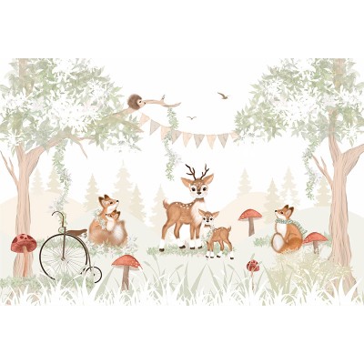 Mural Infantil Juguem al Bosc VCJB-095 Mural Infantil Juguem al Bosc VCJB-095