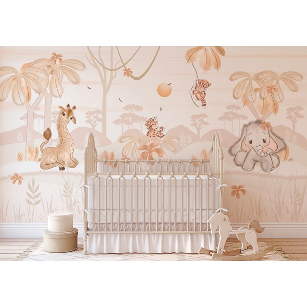 Mural infantil Selva Boêmia VCJB-097