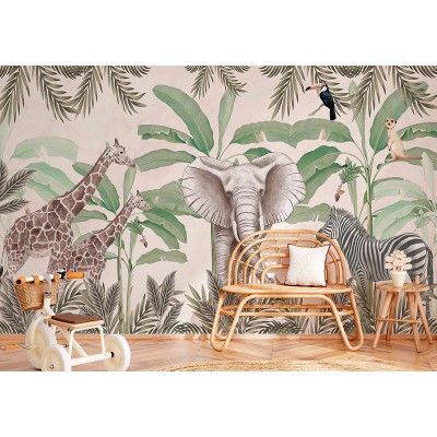 Mural Infantil Selva Sèpia VCSS-098 2