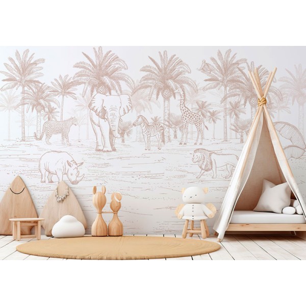 Mural Infantil Jungla Salvatge VCJS-099 Mural Infantil Jungla Salvatge VCJS-099