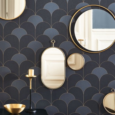 Papel de parede ARCOS ART DÉCO AZUL ESCURO TWNT_8868_64_06