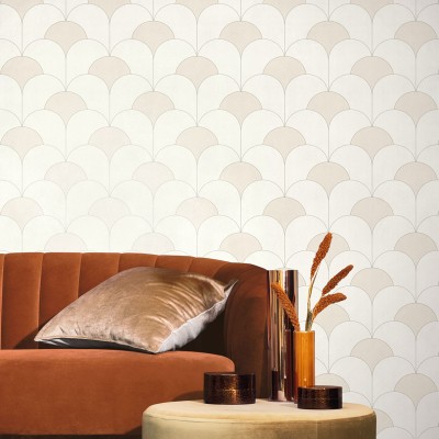 Papel de parede ARCOS ART DÉCO BEGE METÁLICO TWNT_8868_02_20