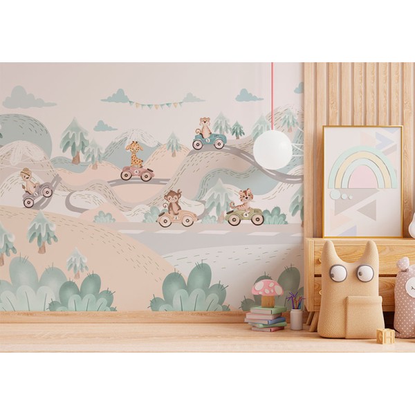 Mural Infantil Carril d'Aventures VCCA-091