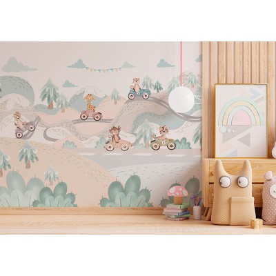 Mural Infantil Carril d'Aventures VCCA-091