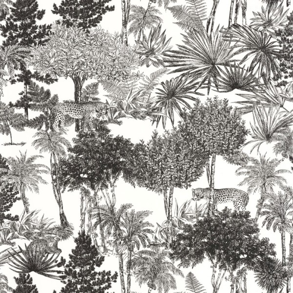 Papel de parede FLORESTA TROPICAL COM ANIMAIS MLGT_10428_09_74