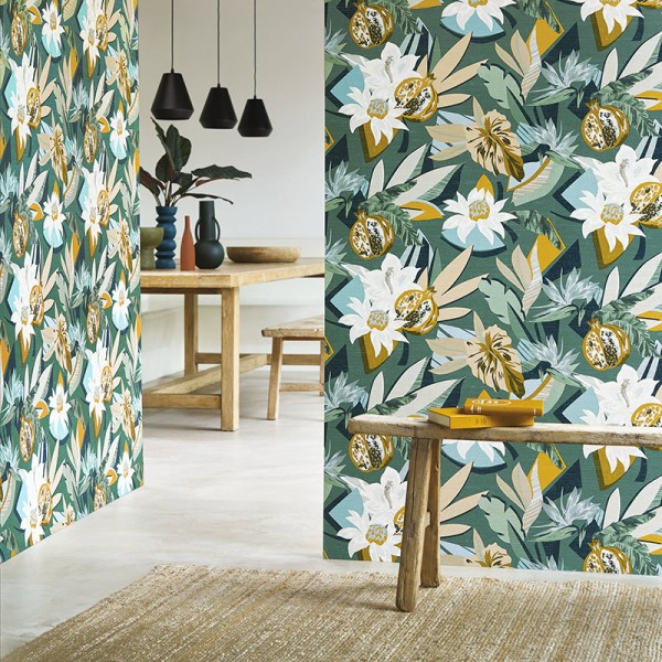 Papel pintado VEGETACIÓN TROPICAL VERDE