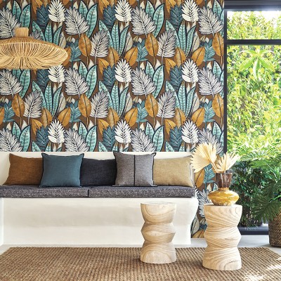 Papel de parede FOLHAS DE PALMEIRA