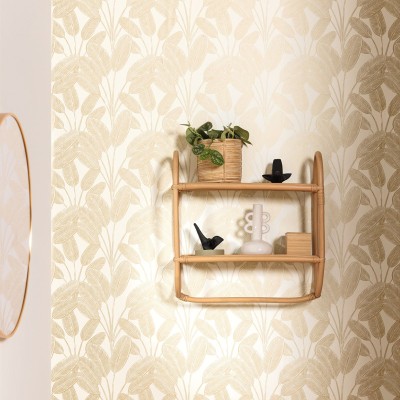 Papel pintado HOJAS DE PLÁTANO DORADAS MLGT_10432_02_47 Papel pintado HOJAS DE PLÁTANO DORADAS MLGT_10432_02_47