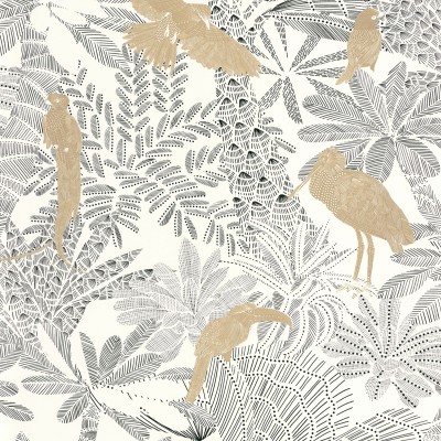 Papel de parede RIVIERA TROPICAL PRETO E BRANCO MLGT_10426_99_11 Papel de parede RIVIERA TROPICAL PRETO E BRANCO MLGT_10426_99_11