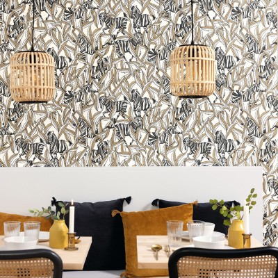 Paper pintat ZEBRES BLANC I NEGRE MLGT_10429_09_97 2