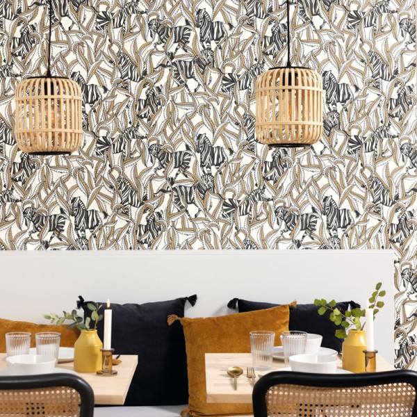 Papel pintado CEBRAS