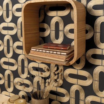 Paper pintat MODERN NEGRE I DAURAT MLGT_10423_92_19 2