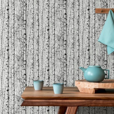 Papel pintado árboles nórdicos 2