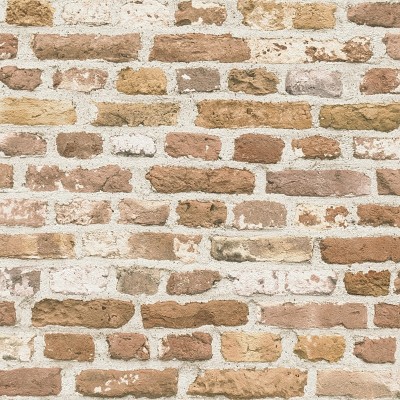 Papel de parede de tijolo industrial avermelhado