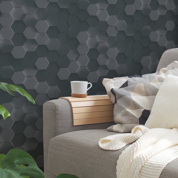 Paper pintat 3D Rusc Negre Paper pintat 3D Rusc Negre