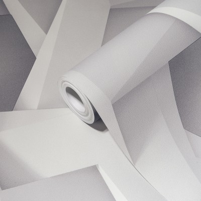 Papel de parede Tridimensional Cinza Claro