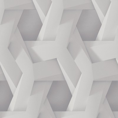 Papel de parede Tridimensional Cinza Claro