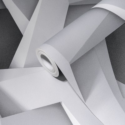 Papel de parede Tridimensional Cinza