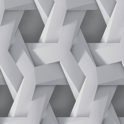 Papel de parede Tridimensional Cinza