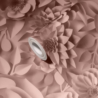 Paper pintat Flors 3D Rosa Vintage Paper pintat Flors 3D Rosa Vintage