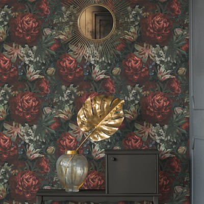 Papel pintado Rosas Rojas 2