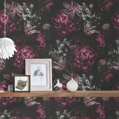 Papel de parede Rosas Rosa